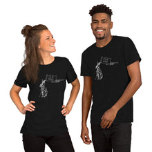 Load image into Gallery viewer, "It'll Be Alright" Rabbit Unisex t-shirt (BLACK HEATHER)